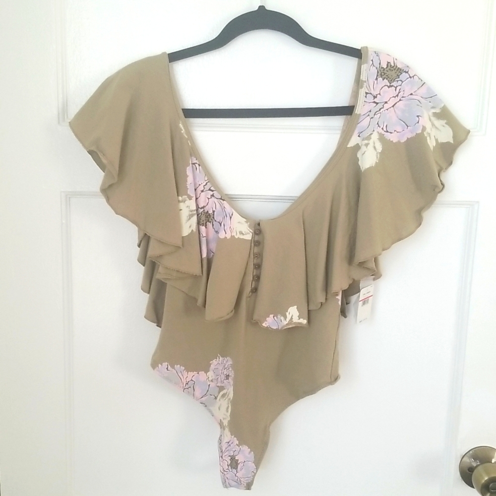 Free People floral bodysuit